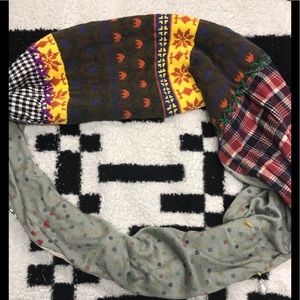 Anthropologie Patchwork Infinity Scarf 🧣
